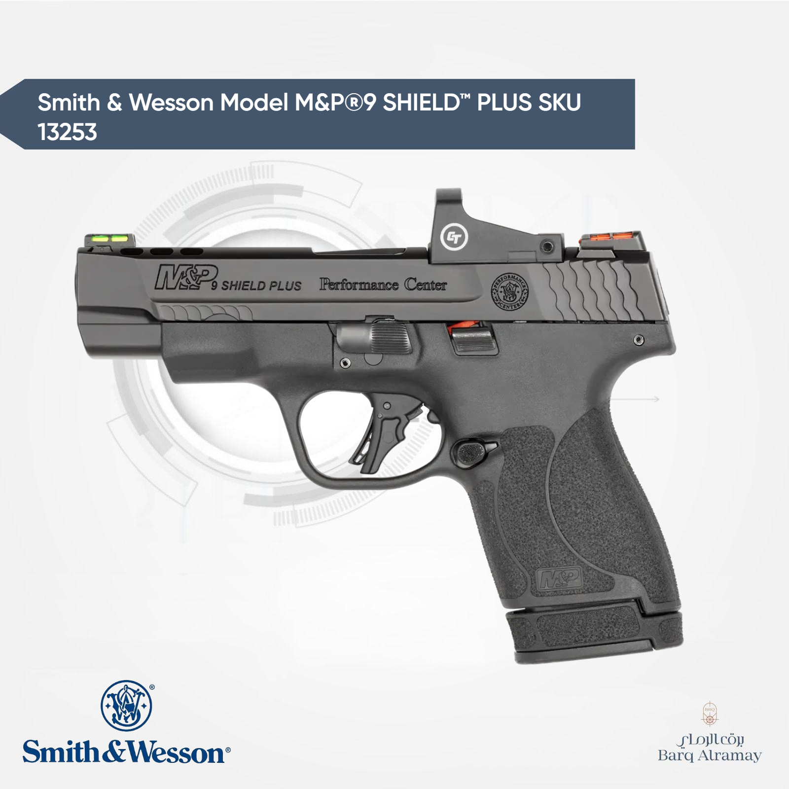 ( تسليم فوري )Smith & Wesson Model M&P®9 SHIELD™ PLUS SKU 13253
