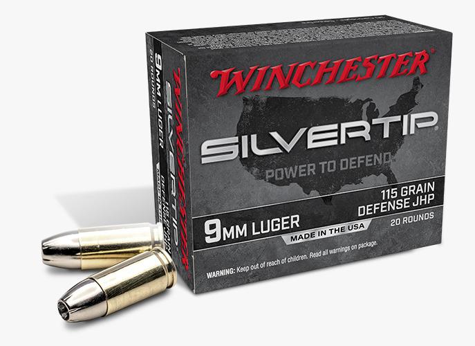 WINCHESTER SILVERTIP - 9mm  LUGER (115 grain)   