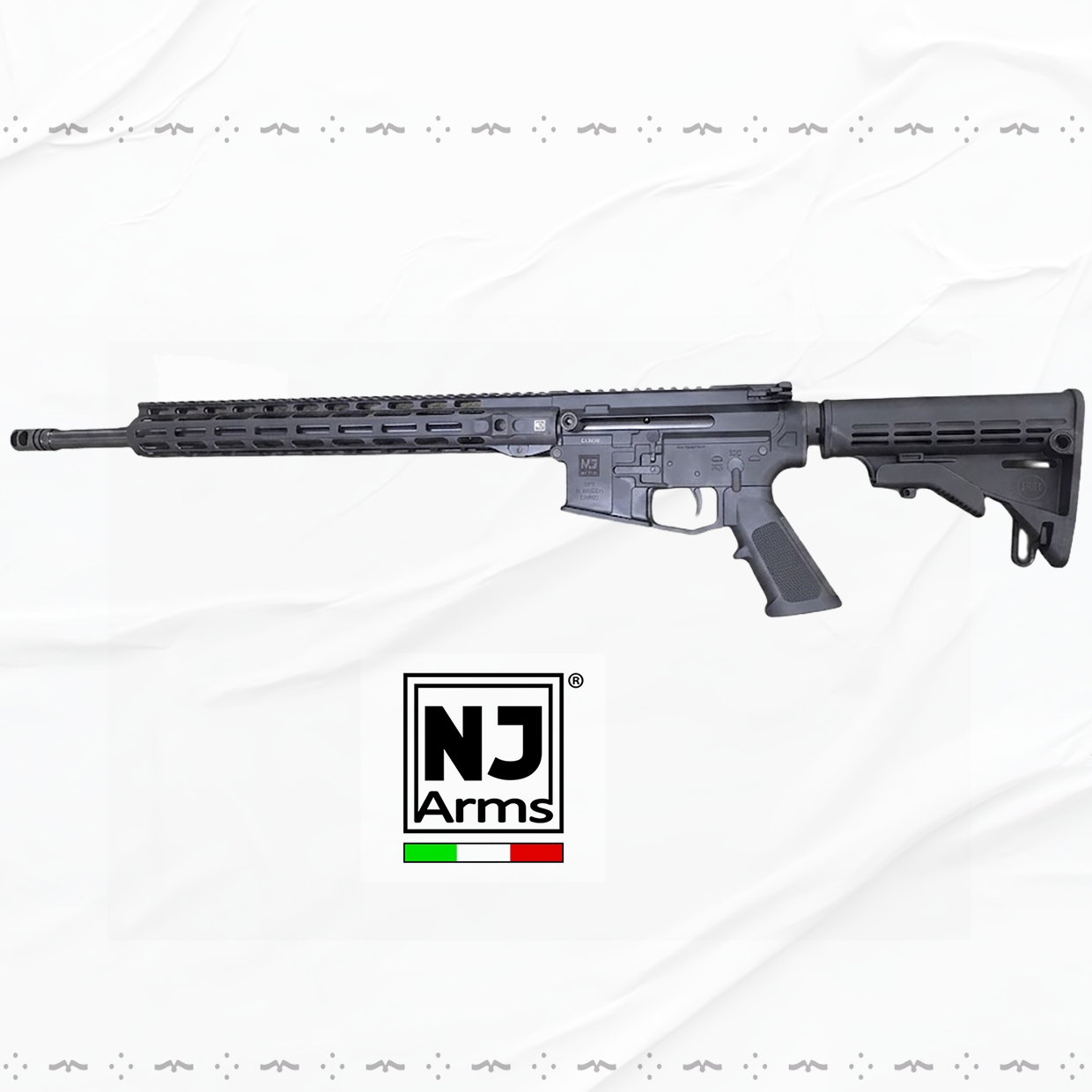 تلقيم يسار  NJ Arms AR15 - M-lock 223- "20wylde straight pull Left Side Black 