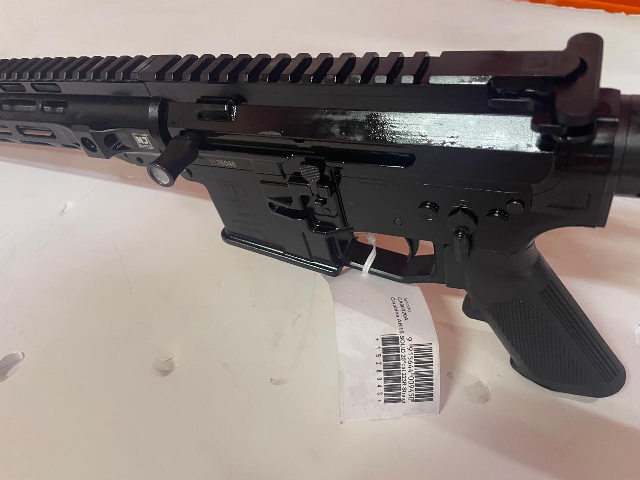 تلقيم يسار  NJ Arms AR15 - M-lock 223- "20wylde straight pull Left Side Black 