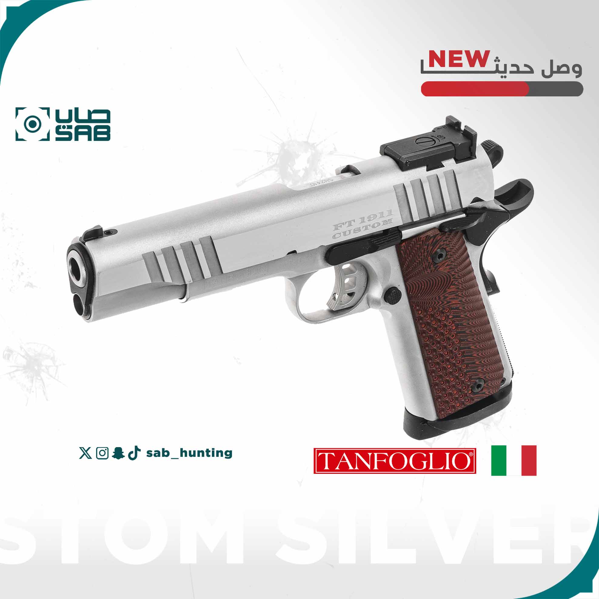  9mm - Tanfoglio - FT 1911 CUSTOM SILVER