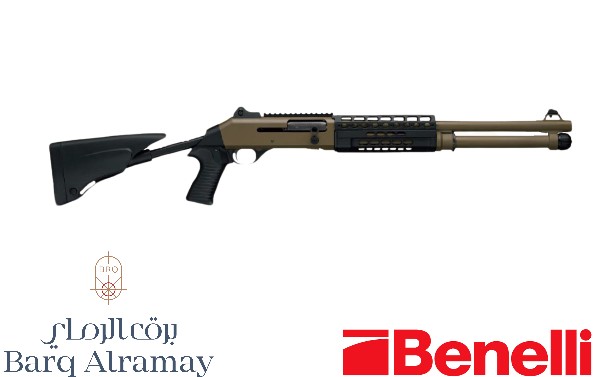  BENELLI - M4 T-PRO CAMO CERAKOTE BROWN  12 GAUGE - 18.5" BARREL