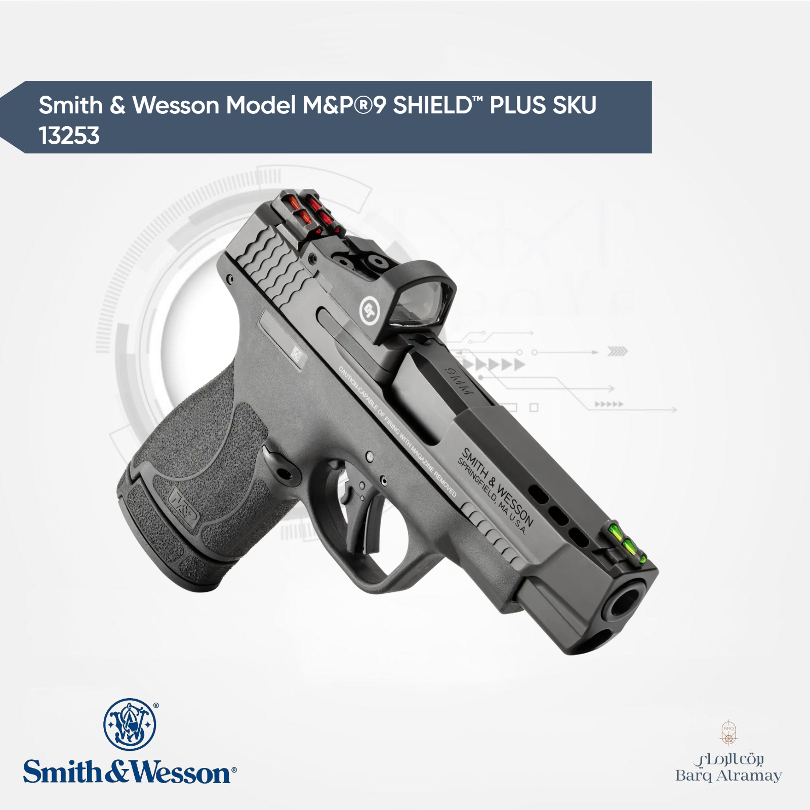 ( تسليم فوري )Smith & Wesson Model M&P®9 SHIELD™ PLUS SKU 13253