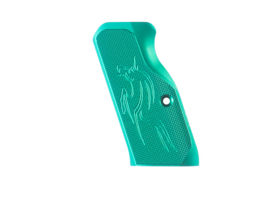 	Tanfoglio -  UNICA ALUMINUM GRIPS FULL SIZE SMALL FRAME-GREEN