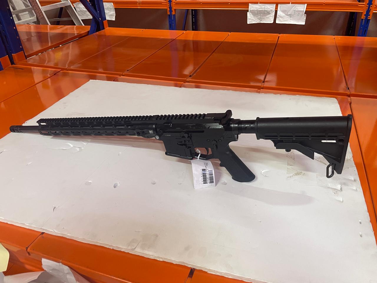 تلقيم يسار  NJ Arms AR15 - M-lock 223- "20wylde straight pull Left Side Black 