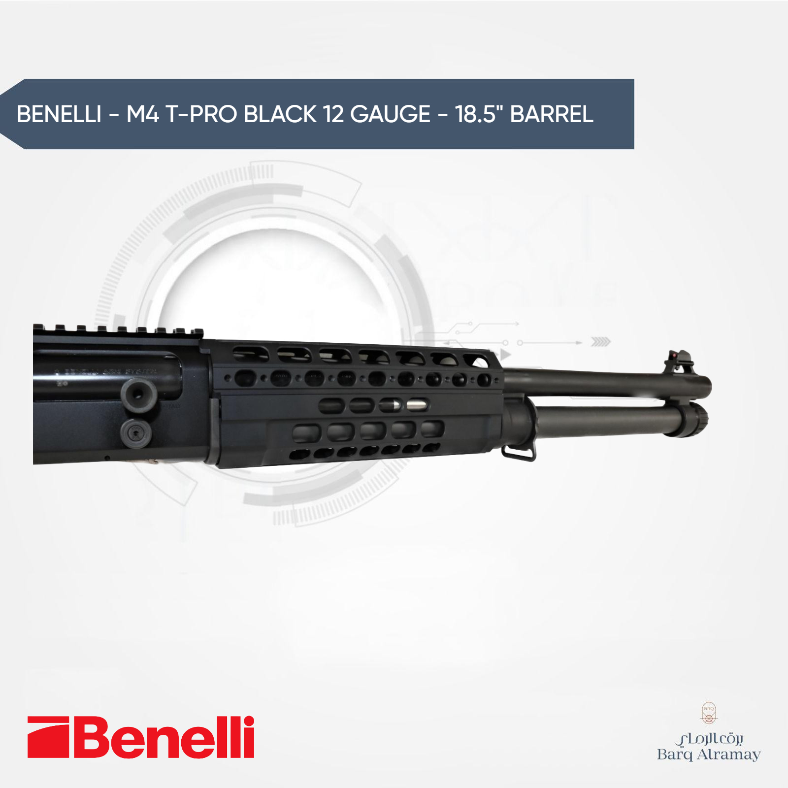  BENELLI - M4 T-PRO BLACK 12 GAUGE - 18.5"  BARRE