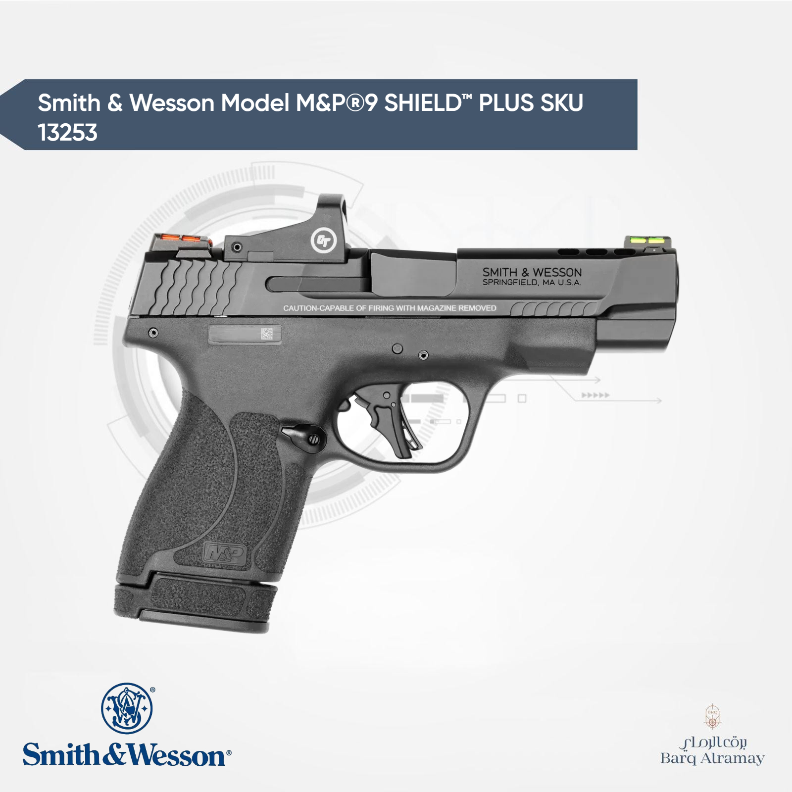 ( تسليم فوري )Smith & Wesson Model M&P®9 SHIELD™ PLUS SKU 13253